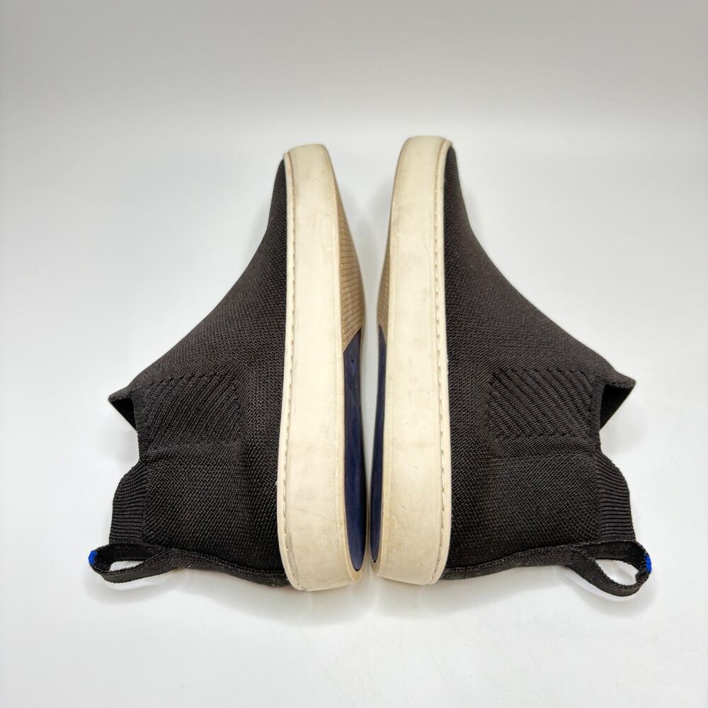 ROTHYS The Chelsea Black Slip On High Top Sneaker Tech Knit Womens Size 8 - Picture 6 of 12